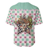 Western Yoke Baseball Jersey Rudolph Cowboy Christmas Retro Style - Wonder Print Shop