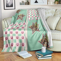 Western Yoke Blanket Rudolph Cowboy Christmas Retro Style - Wonder Print Shop