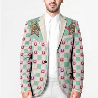 Western Yoke Blazer Rudolph Cowboy Christmas Retro Style - Wonder Print Shop