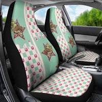 Western Yoke Car Seat Cover Rudolph Cowboy Christmas Retro Style - Wonder Print Shop