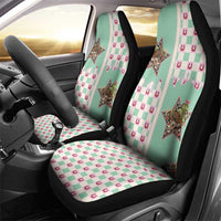 Western Yoke Car Seat Cover Rudolph Cowboy Christmas Retro Style - Wonder Print Shop