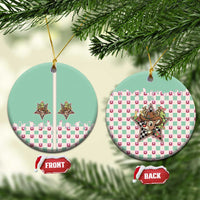 Western Yoke Ceramic Ornament Rudolph Cowboy Christmas Retro Style - Wonder Print Shop