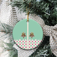 Western Yoke Ceramic Ornament Rudolph Cowboy Christmas Retro Style - Wonder Print Shop