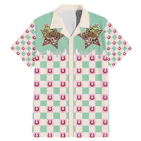 Western Yoke Family Matching Mermaid Dress and Hawaiian Shirt Rudolph Cowboy Christmas Retro Style - Wonder Print Shop