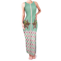 Western Yoke Family Matching Tank Maxi Dress and Hawaiian Shirt Rudolph Cowboy Christmas Retro Style - Wonder Print Shop