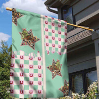 Western Yoke Garden Flag Rudolph Cowboy Christmas Retro Style - Wonder Print Shop