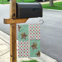 Western Yoke Garden Flag Rudolph Cowboy Christmas Retro Style - Wonder Print Shop