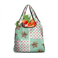 Western Yoke Grocery Bag Rudolph Cowboy Christmas Retro Style - Wonder Print Shop