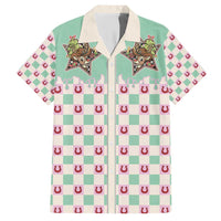 Western Yoke Hawaiian Shirt Rudolph Cowboy Christmas Retro Style - Wonder Print Shop