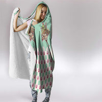 Western Yoke Hooded Blanket Rudolph Cowboy Christmas Retro Style - Wonder Print Shop