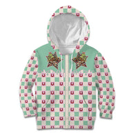 Western Yoke Kid Hoodie Rudolph Cowboy Christmas Retro Style - Wonder Print Shop