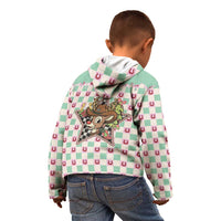 Western Yoke Kid Hoodie Rudolph Cowboy Christmas Retro Style - Wonder Print Shop
