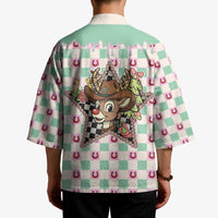 Western Yoke Kimono Rudolph Cowboy Christmas Retro Style - Wonder Print Shop