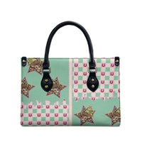 Western Yoke Leather Bag Rudolph Cowboy Christmas Retro Style - Wonder Print Shop