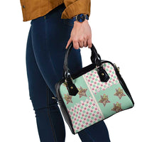 Western Yoke Shoulder Handbag Rudolph Cowboy Christmas Retro Style - Wonder Print Shop