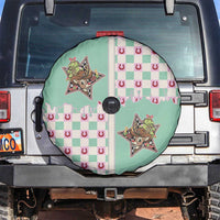 Western Yoke Spare Tire Cover Rudolph Cowboy Christmas Retro Style - Wonder Print Shop