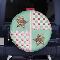 Western Yoke Spare Tire Cover Rudolph Cowboy Christmas Retro Style - Wonder Print Shop