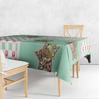 Western Yoke Tablecloth Rudolph Cowboy Christmas Retro Style - Wonder Print Shop