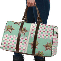 Western Yoke Travel Bag Rudolph Cowboy Christmas Retro Style - Wonder Print Shop