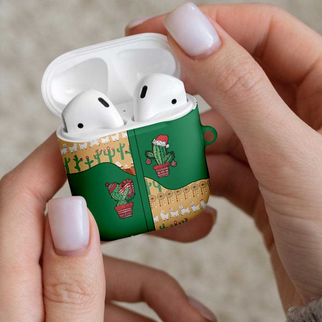 Western Yoke AirPods Case Cactus Christmas Cute Style - Wonder Print Shop