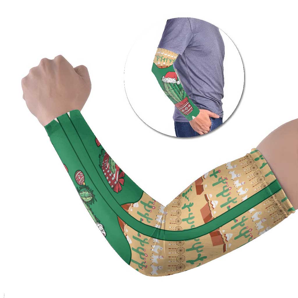Western Yoke Arm Sleeves Cactus Christmas Cute Style - Wonder Print Shop
