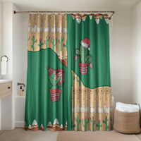 Western Yoke Bathroom Set Cactus Christmas Cute Style - Wonder Print Shop