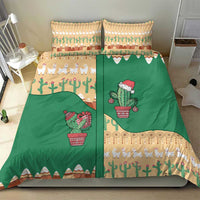 Western Yoke Bedding Set Cactus Christmas Cute Style - Wonder Print Shop