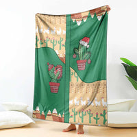 Western Yoke Blanket Cactus Christmas Cute Style - Wonder Print Shop