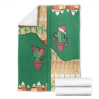 Western Yoke Blanket Cactus Christmas Cute Style - Wonder Print Shop