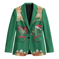 Western Yoke Blazer Cactus Christmas Cute Style - Wonder Print Shop