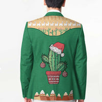 Western Yoke Blazer Cactus Christmas Cute Style - Wonder Print Shop