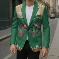 Western Yoke Blazer Cactus Christmas Cute Style - Wonder Print Shop