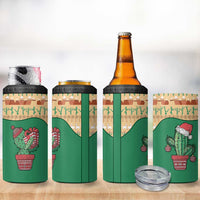 Western Yoke 4 in 1 Can Cooler Tumbler Cactus Christmas Cute Style - Wonder Print Shop