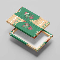 Western Yoke Canvas Wall Art Cactus Christmas Cute Style - Wonder Print Shop