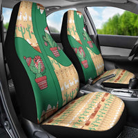 Western Yoke Car Seat Cover Cactus Christmas Cute Style - Wonder Print Shop