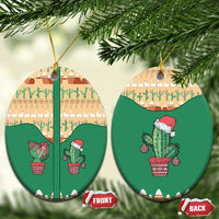 Western Yoke Ceramic Ornament Cactus Christmas Cute Style - Wonder Print Shop