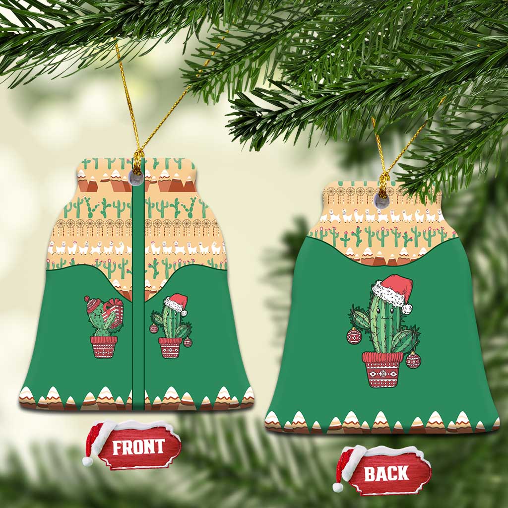 Western Yoke Ceramic Ornament Cactus Christmas Cute Style - Wonder Print Shop