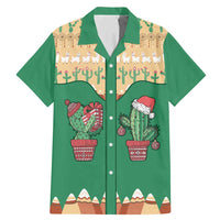 Western Yoke Family Matching Mermaid Dress and Hawaiian Shirt Cactus Christmas Cute Style - Wonder Print Shop