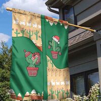 Western Yoke Garden Flag Cactus Christmas Cute Style - Wonder Print Shop