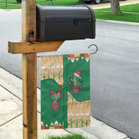 Western Yoke Garden Flag Cactus Christmas Cute Style - Wonder Print Shop