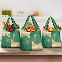 Western Yoke Grocery Bag Cactus Christmas Cute Style - Wonder Print Shop