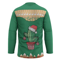 Western Yoke Hockey Jersey Cactus Christmas Cute Style - Wonder Print Shop