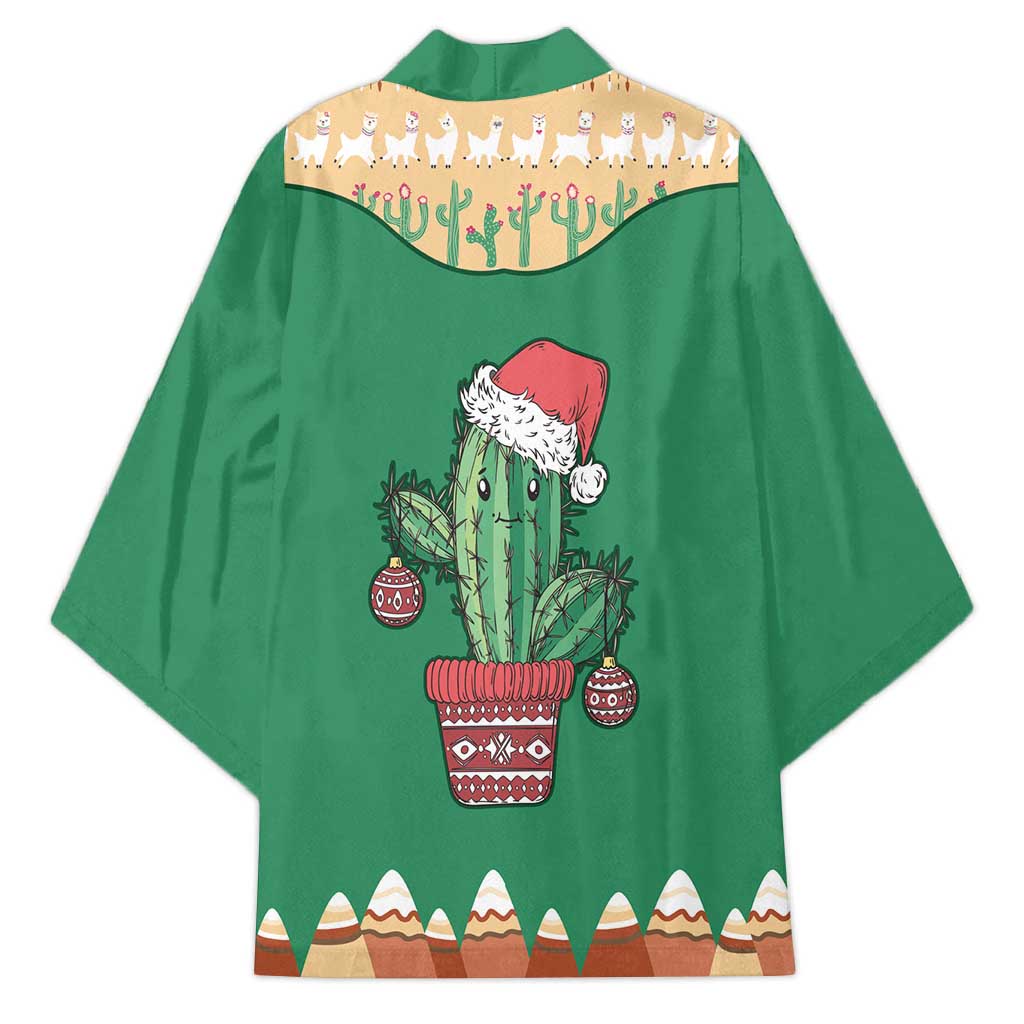 Western Yoke Kimono Cactus Christmas Cute Style - Wonder Print Shop