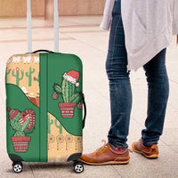 Western Yoke Luggage Cover Cactus Christmas Cute Style - Wonder Print Shop