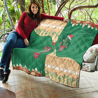 Western Yoke Quilt Cactus Christmas Cute Style - Wonder Print Shop