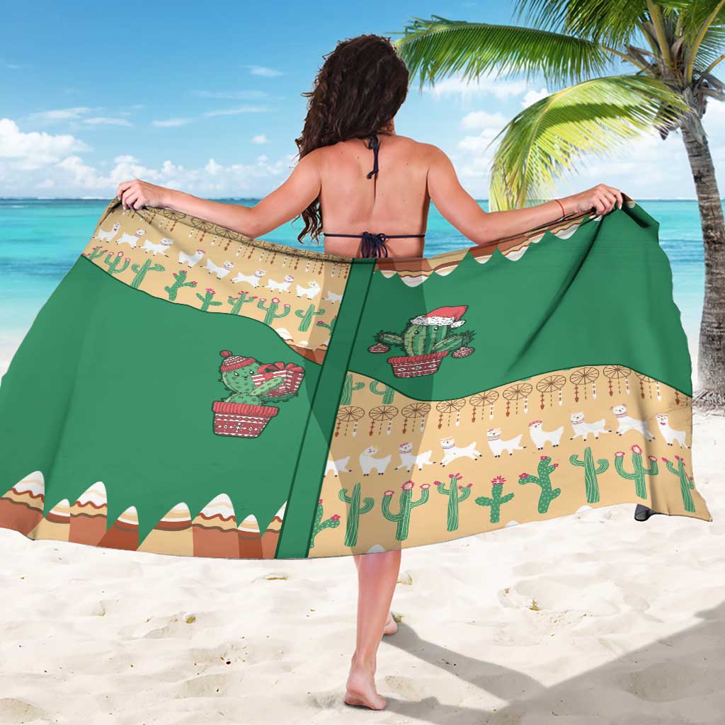 Western Yoke Sarong Cactus Christmas Cute Style - Wonder Print Shop
