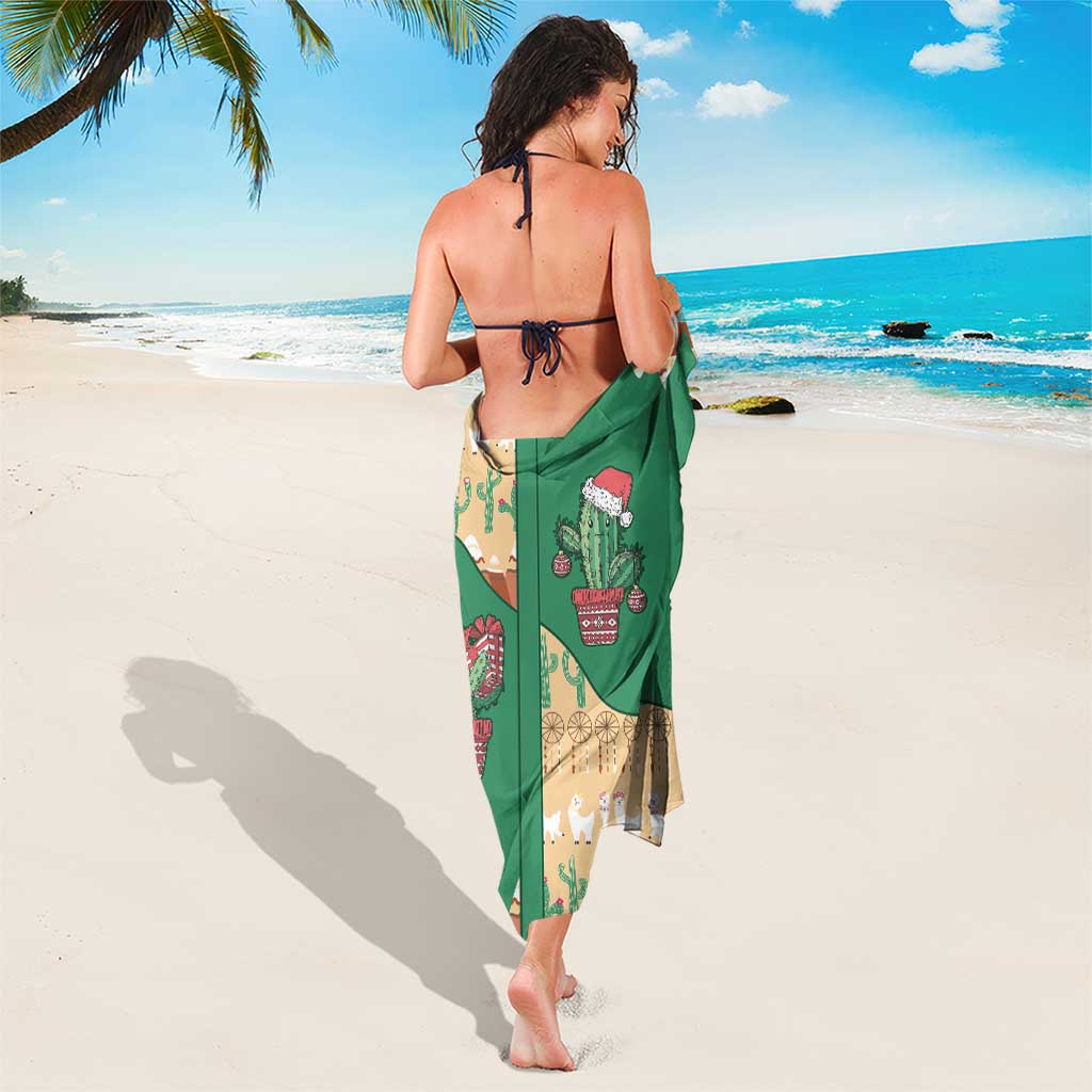 Western Yoke Sarong Cactus Christmas Cute Style - Wonder Print Shop