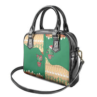 Western Yoke Shoulder Handbag Cactus Christmas Cute Style - Wonder Print Shop