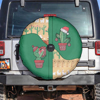 Western Yoke Spare Tire Cover Cactus Christmas Cute Style - Wonder Print Shop