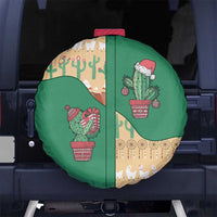 Western Yoke Spare Tire Cover Cactus Christmas Cute Style - Wonder Print Shop
